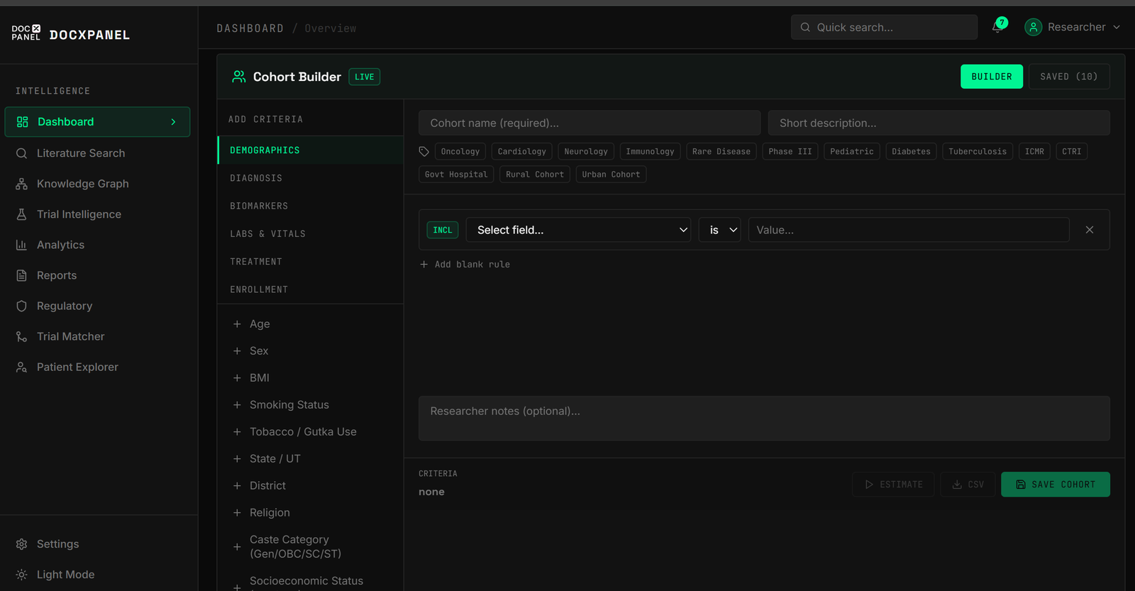 DocxPanel Platform Screenshot